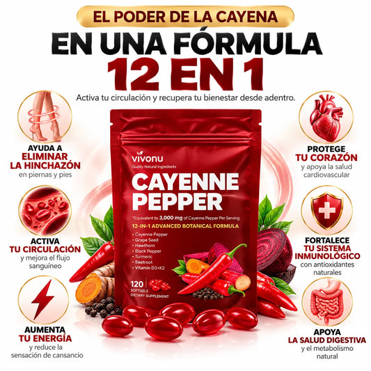 Cayenne Pepper - 120 Capsulas