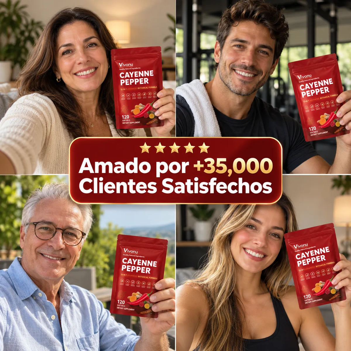 Cayenne Pepper - 120 Capsulas