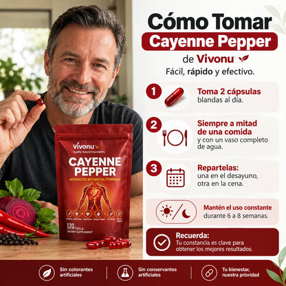 Cayenne Pepper - 120 Capsulas